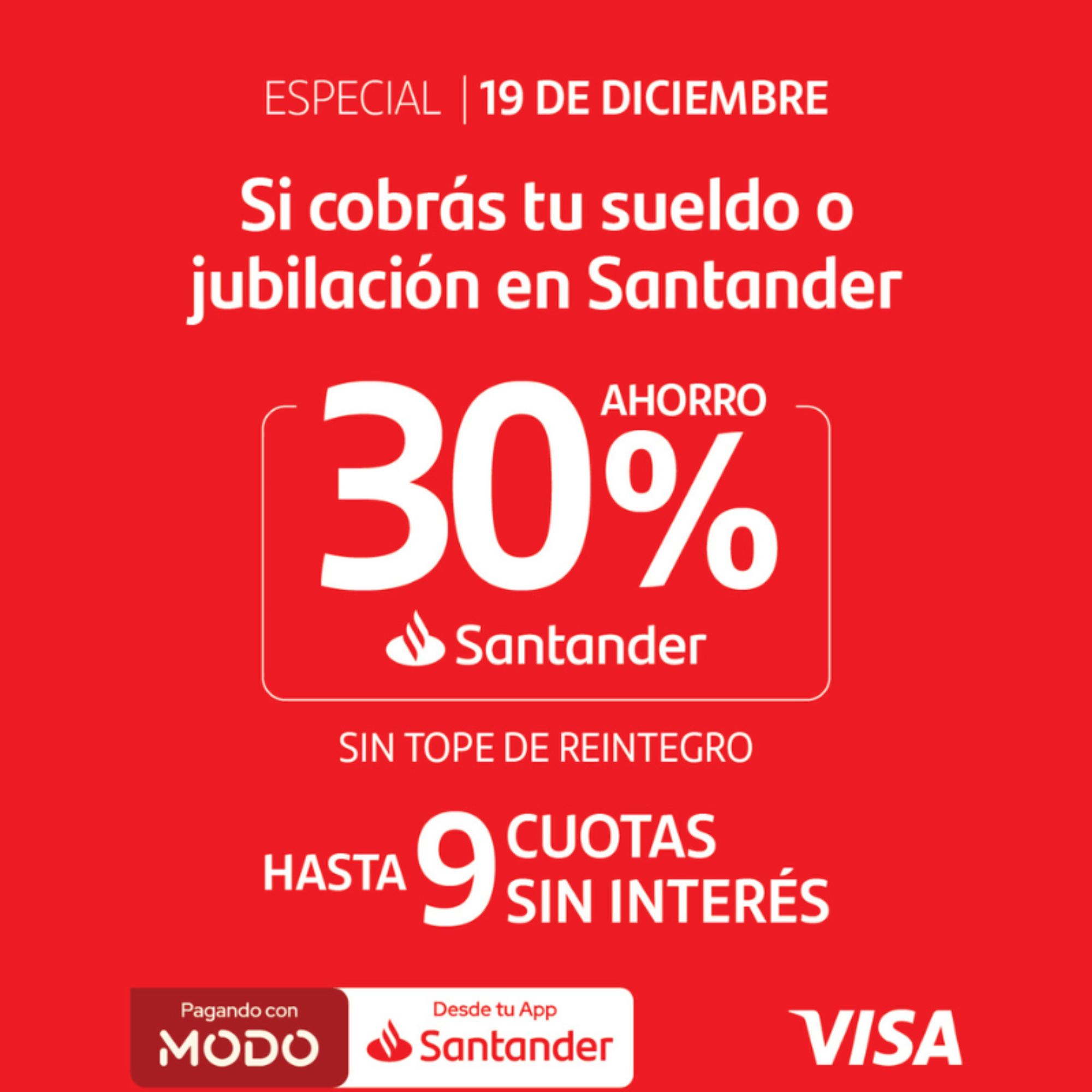 Santander cuenta sueldo